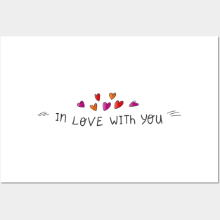 Love Quotes | "In Love With You" | Romantic | Hearts Posters and Art